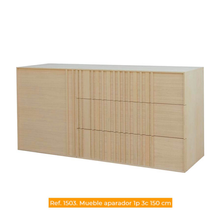 Cachava Oaku mueble aparador 1p 3c 150cm ref. 1503