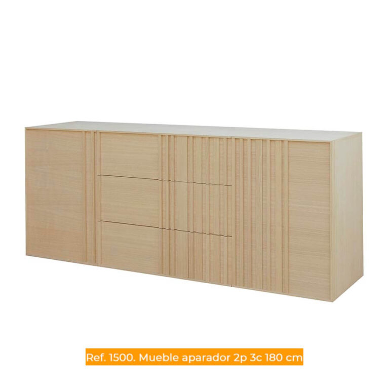 Cachava Oaku mueble aparador 2p 3c 180cm ref. 1500