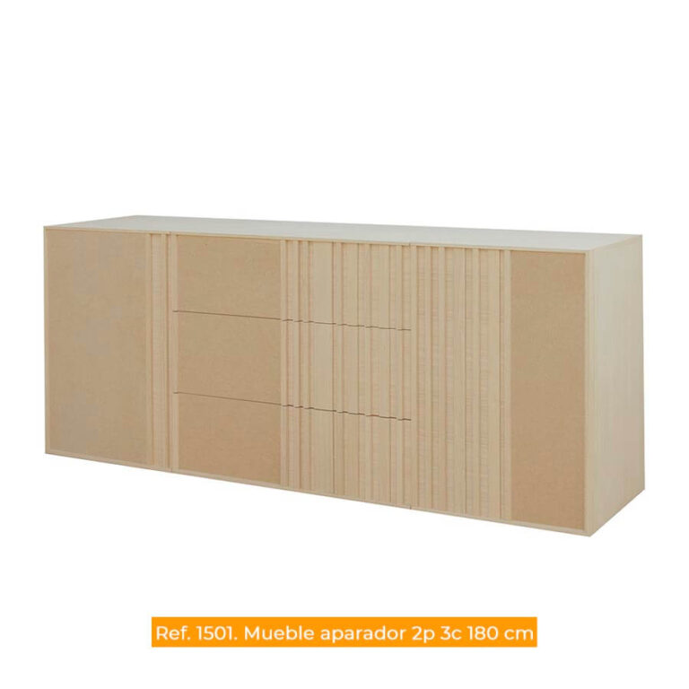 Cachava Oaku mueble aparador 2p 3c 180cm ref. 1501