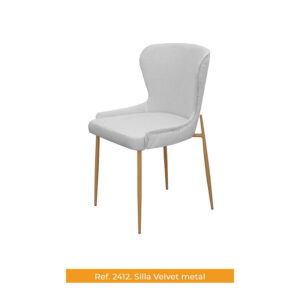 Cachava Silla Velvet Metal ref. 2412