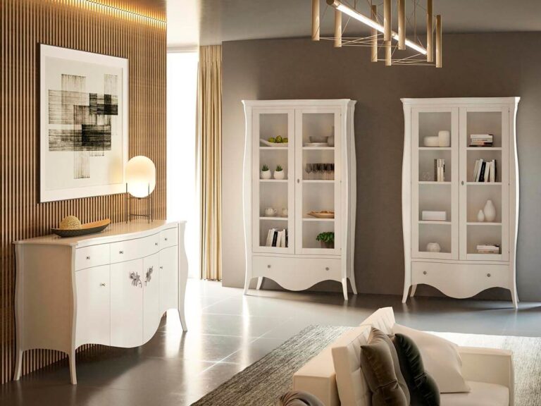 Cachava catálogo salones colección Bernini color madera blanco