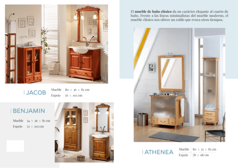 Muebles de baño 124 arte y bano jacob. benjamin y athenea