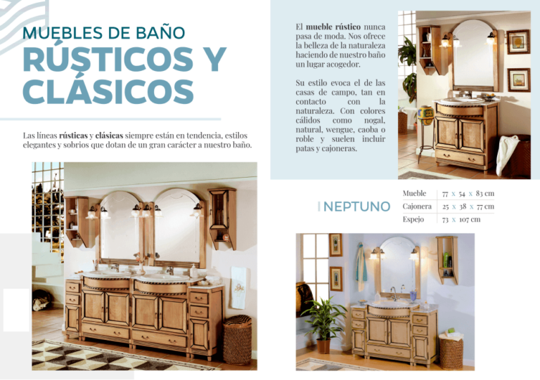 Muebles de baño 116 arte y bano neptuno