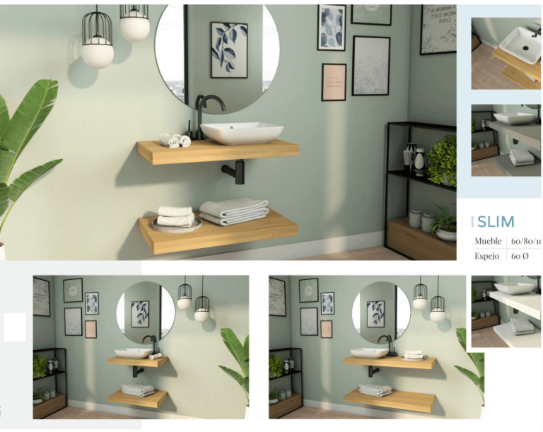 Muebles de baño 90 arte y bano slin