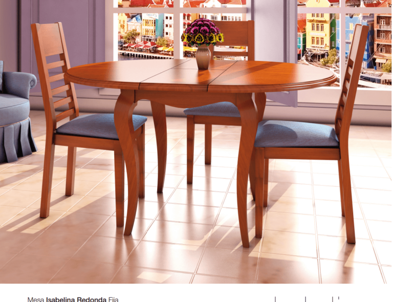 Mesas 258 franema redonda isabelina