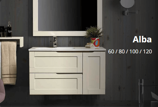 Muebles de baño 96 Mueble de Baño de Madera Alba -Muebles Risueño