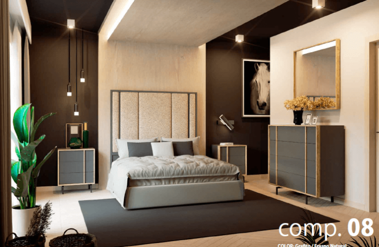 Dormitorio Athenas de madera Muebles risueño