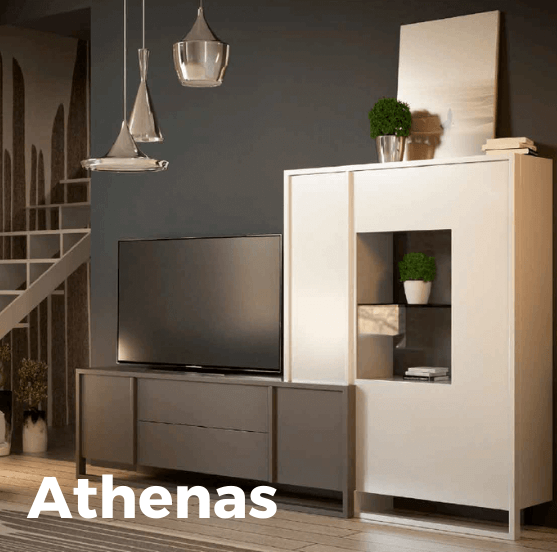 Salón de madera Athenas - Muebles Risueño