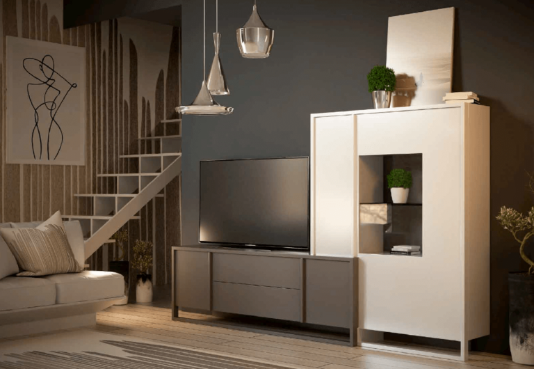 Salon de madera Athenas Muebles Risueño