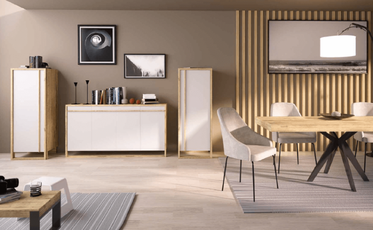 Salon de madera Athenas Muebles Risueño